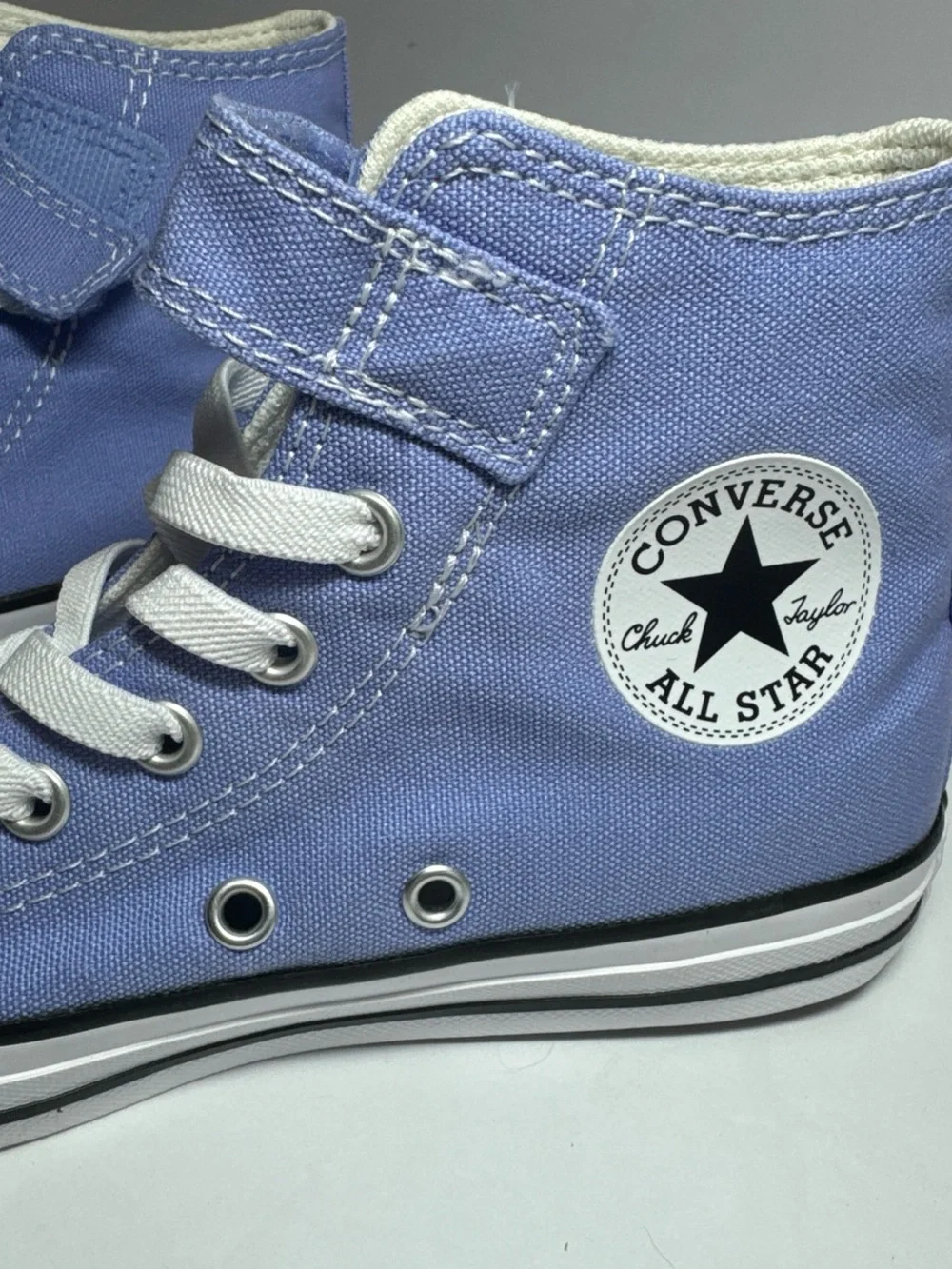 Converse Very Periwinkle High Top Sneakers Velcro closure NIB